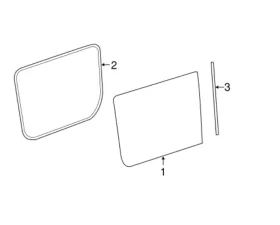 Terrawagen Tape On Slider Window Exterior Edge Trim Mercedes-Benz 907 Sprinter 2019-2023