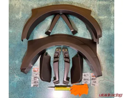 Terrawagen Desert Defender Fender Flares Full Kit w/ Mondo Mudguards Mercedes-Benz Sprinter 907 2019-2024 - TWNS-75-3