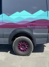 Terrawagen Desert Defender Fender Flares Front Set w/ Mondo Mudguards Mercedes-Benz Sprinter 907 2019-2024                                     - TWNS-75-4 - Image 4