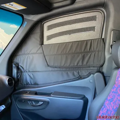Terrawagen Bug Barrier and EcoFlow Reversa-Vent Shade Pair for Mercedes-Benz 906 Sprinter 2007-2018 - TWVM-6
