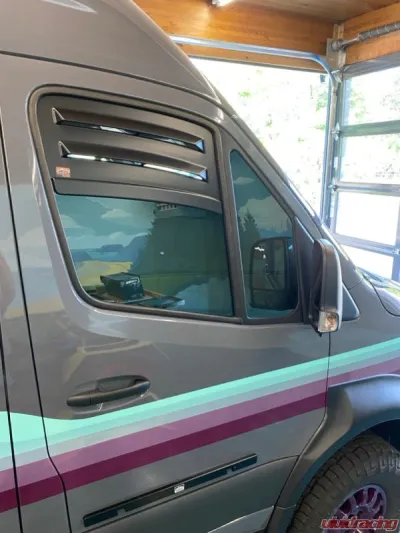Terrawagen Bug Barrier and EcoFlow Reversa-Vent Shade Pair for Mercedes-Benz 906 Sprinter 2007-2018 - TWVM-6