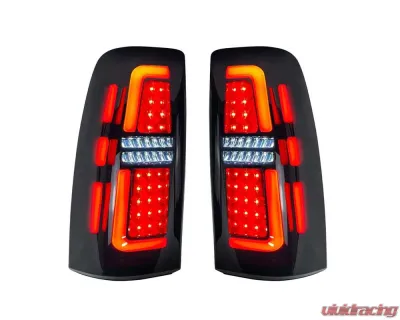 American Modified LED Tail Lights Chrome Housing w/Smoked Lens GMC Sierra 1500 | 2500 | 3500 1999-2006 - AMCHCC00201