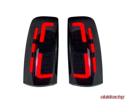 American Modified LED Tail Lights Chrome Housing w/Smoked Lens GMC Sierra 1500 | 2500 | 3500 1999-2006 - AMCHCC00201