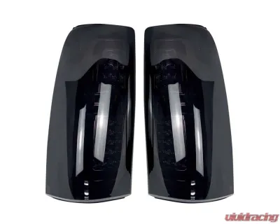 American Modified LED Tail Lights Chrome Housing w/Smoked Lens GMC Sierra 1500 | 2500 | 3500 1999-2006 - AMCHCC00201