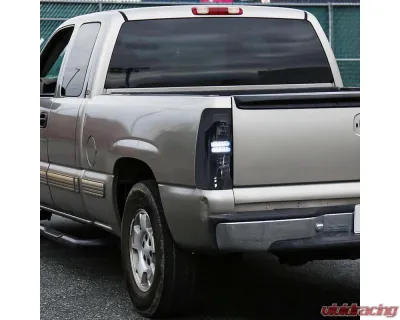 American Modified LED Tail Lights Chrome Housing w/Smoked Lens GMC Sierra 1500 | 2500 | 3500 1999-2006 - AMCHCC00201