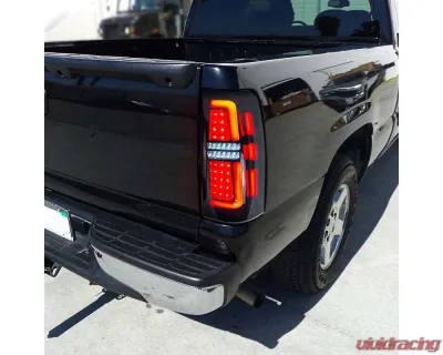 American Modified LED Tail Lights Chrome Housing w/Smoked Lens GMC Sierra 1500 | 2500 | 3500 1999-2006 - AMCHCC00201