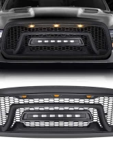 American Modified Armor Grille w/Off-Road Lights Ram 1500 2013-2018                                     - AMDEBA00101 - Image 2