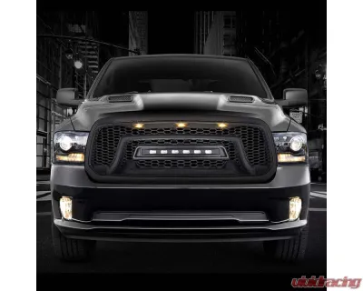 American Modified Armor Grille w/Off-Road Lights Ram 1500 2013-2018 - AMDEBA00101