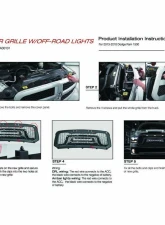 American Modified Armor Grille w/Off-Road Lights Ram 1500 2013-2018                                     - AMDEBA00101 - Image 8
