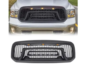 American Modified Rebel Style Front Grille W/Amber LED Lights Ram 1500 2013-2018