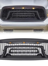American Modified Rebel Style Front Grille W/Amber LED Lights Ram 1500 2013-2018                                     - AMDEBA00103 - Image 9