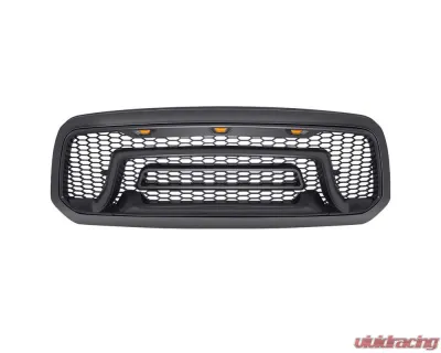 American Modified Rebel Style Front Grille W/Amber LED Lights Ram 1500 2013-2018 - AMDEBA00103