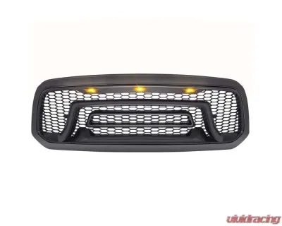 American Modified Rebel Style Front Grille W/Amber LED Lights Ram 1500 2013-2018 - AMDEBA00103