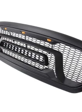 American Modified Rebel Style Front Grille W/Amber LED Lights Ram 1500 2013-2018                                     - AMDEBA00103 - Image 5