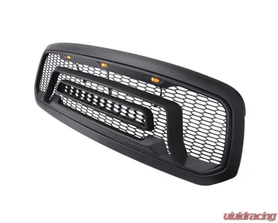 American Modified Rebel Style Front Grille W/Amber LED Lights Ram 1500 2013-2018 - AMDEBA00103
