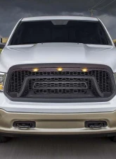 American Modified Rebel Style Front Grille W/Amber LED Lights Ram 1500 2013-2018                                     - AMDEBA00103 - Image 8