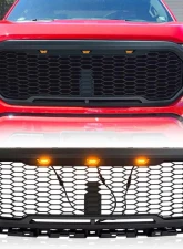 American Modified Mesh Grille With Amber Lights Ford F-150 2021-2022                                     - AMFMAA00122 - Image 7