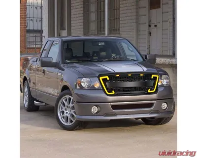 American Modified Raptor Style Grille With Drl And Sequenal Turn Signal Matte Black Ford F-150 2004-2008 - AMFMAA00123
