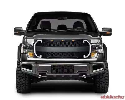 American Modified Raptor Style Grille With Drl And Sequenal Turn Signal Matte Black Ford F-150 2009-2014 - AMFMAA00124