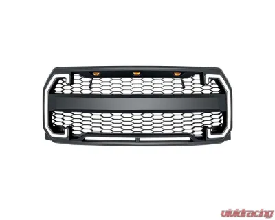 American Modified Raptor Style Mesh Grille W/DRL & Turn Signal Lights Ford F-150 2015-2017 - AMFMAA00130