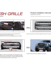 American Modified Raptor Style Mesh Grille W/DRL & Turn Signal Lights Ford F-150 2015-2017                                     - AMFMAA00130 - Image 6