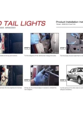 American Modified LED Tail Lights Chrome Housing w/Red Lens Ford F-150 2009-2014                                     - AMFMAC00201 - Image 6