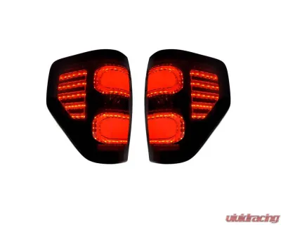 American Modified LED Tail Lights Chrome Housing w/Smoked Lens Ford F-150 2009-2014 - AMFMAC00203