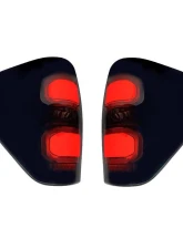 American Modified LED Tail Lights Chrome Housing w/Smoked Lens Ford F-150 2009-2014                                     - AMFMAC00203 - Image 3