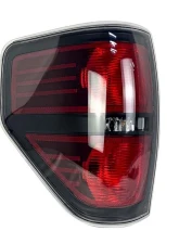 American Modified LED Tail Lights Chrome Housing w/Smoked Lens w/o Bulbs Ford F-150 2009-2014                                     - AMFMAC00208 - Image 4