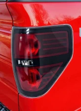 American Modified LED Tail Lights Chrome Housing w/Smoked Lens w/o Bulbs Ford F-150 2009-2014                                     - AMFMAC00208 - Image 5