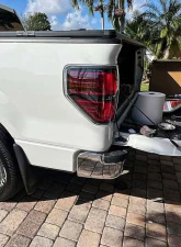 American Modified LED Tail Lights Chrome Housing w/Smoked Lens w/o Bulbs Ford F-150 2009-2014                                     - AMFMAC00208 - Image 6