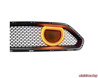 American Modified Mach 1 Front Grille w/DRL and Turn Signal Lights Ford Mustang 2018-2023 - AMFMCA00612