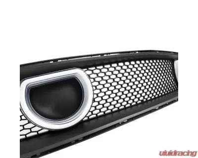 American Modified Mach 1 Front Grille w/DRL and Turn Signal Lights Ford Mustang 2018-2023 - AMFMCA00612