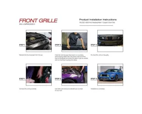 American Modified Mach 1 Front Grille w/DRL and Turn Signal Lights Ford Mustang 2018-2023