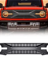 American Modified Tomahawk Grille Matte Black Ford Bronco 2021-2024                                     - AMFMEA00103 - Image 10
