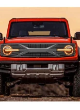 American Modified Tomahawk Grille Matte Black Ford Bronco 2021-2024                                     - AMFMEA00103 - Image 9