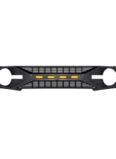 American Modified Tomahawk Grille w/Amber LED Running Lights Ford Bronco 2021-2023                                     - AMFMEA00104 - Image 3
