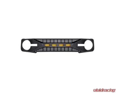 American Modified Tomahawk Grille w/Amber LED Running Lights Ford Bronco 2021-2023 - AMFMEA00104