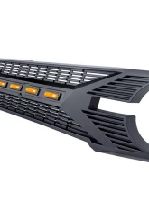 American Modified Tomahawk Grille w/Amber LED Running Lights Ford Bronco 2021-2023                                     - AMFMEA00104 - Image 4