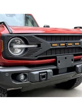 American Modified Tomahawk Grille w/Amber LED Running Lights Ford Bronco 2021-2023                                     - AMFMEA00104 - Image 7