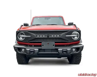 American Modified Tomahawk Grille With Off-Road Lights and Camera Hole Ford Bronco 2021-2024 - AMFMEA00105