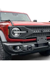 American Modified Tomahawk Grille With Off-Road Lights and Camera Hole Ford Bronco 2021-2024                                     - AMFMEA00105 - Image 8