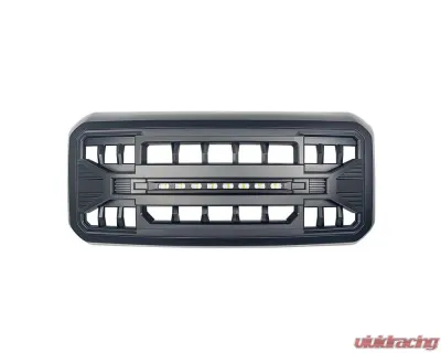 American Modified Armor Grille w/LED Off-Road Lights Matte Black Ford F-250 Super Duty 2011-2016 - AMFMFA00105