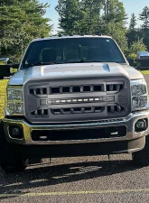 American Modified Armor Grille w/LED Off-Road Lights Matte Black Ford F-250 Super Duty 2011-2016                                     - AMFMFA00105 - Image 6