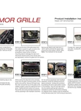 American Modified Armor Grille w/LED Off-Road Lights Matte Black Ford F-250 Super Duty 2011-2016                                     - AMFMFA00105 - Image 7