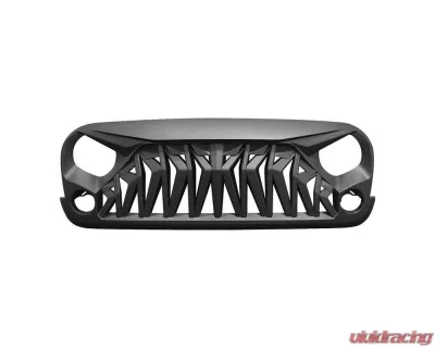 American Modified Shark Grille Matte Black Jeep Wrangler JK | JKU 2007-2018 - AMJPAA00106