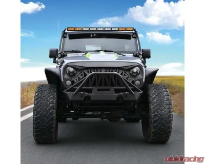 American Modified Shark Grille Matte Black Jeep Wrangler JK | JKU 2007-2018 - AMJPAA00106