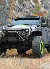 American Modified Shark Grille Matte Black Jeep Wrangler JK | JKU 2007-2018                                     - AMJPAA00106 - Image 7