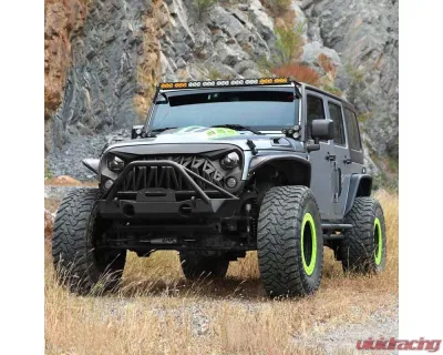 American Modified Shark Grille Matte Black Jeep Wrangler JK | JKU 2007-2018 - AMJPAA00106