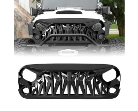American Modified Shark Grille Gloss Black Jeep Wrangler JK | JKU 2007-2018